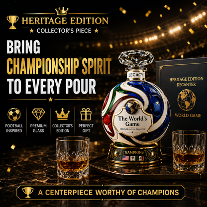 ⚽ Own the Glory: 2026 Match Ball Decanter – Heritage Edition