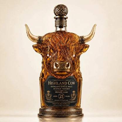 【Note: Gift box included.】Highland Cow Private Cask 21-Year-Old Scotch Whisky – Niutou Liquor-750ml/40% vol